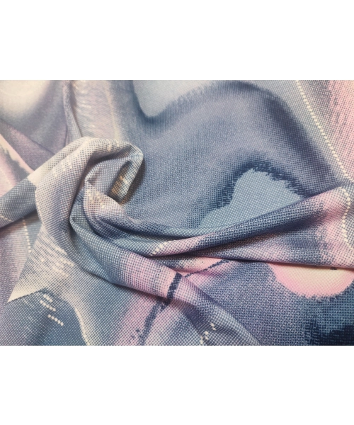 Elastyczna dzianina z fantazyjnym wzorem - piasek pustyni